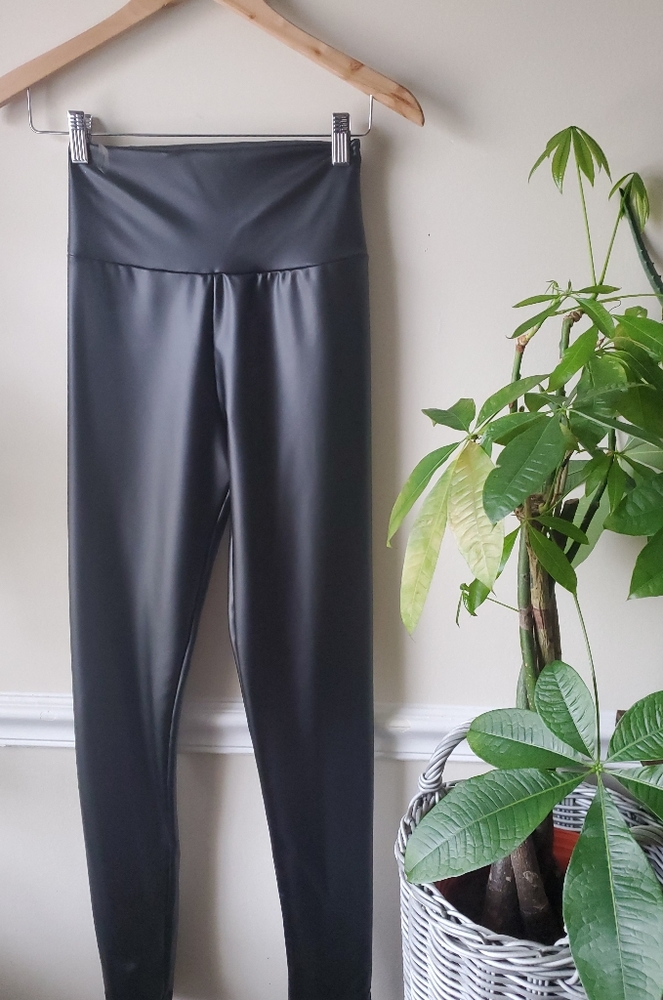 1 SM  Faux Leather High Waisted  Leggin…